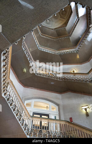 stairway in city hall Philadelphia Stock Photo
