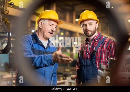 Service of industrial machine Stock Photo