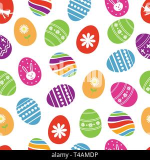 Background with Easter eggs. Stock Vector