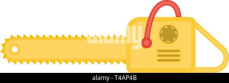 Chainsaw flat vector icon Stock Vector