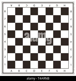 Vector chess field with numbers Stock Vector