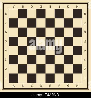 Vector chess field with numbers Stock Vector