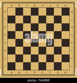 Vector chess field with numbers Stock Vector