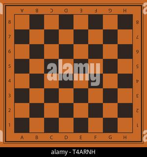 Vector chess field with numbers Stock Vector