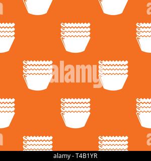 Baking molds pattern vector orange Stock Vector