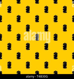 Crumpled aluminum cans pattern vector Stock Vector