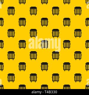 Dumpster on wheels pattern vector Stock Vector