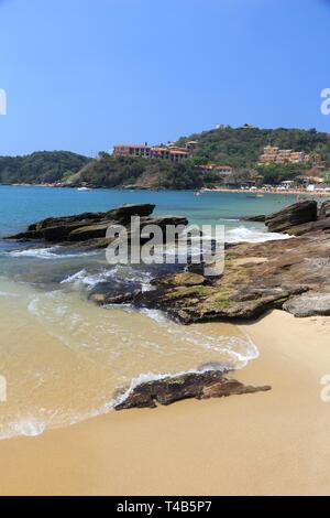 Beach in Brazil - Joao Fernando beach in Buzios (state of Rio de Janeiro). Stock Photo