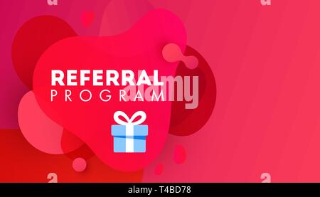 Creative liquid gradient referal vector design for covers, greeting card, poster or flyers. Stock Vector