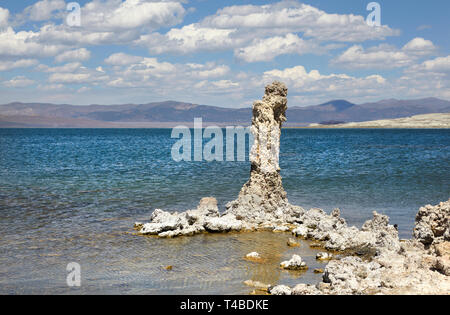 Tufa mineral formation, Mono Lake, California, America. Stock Photo