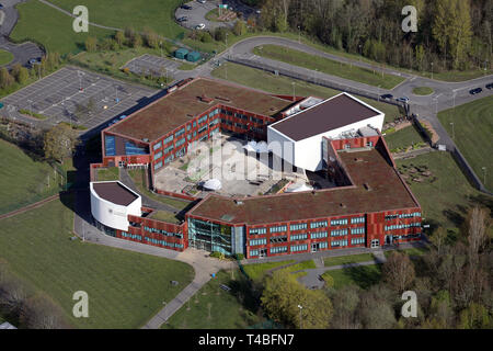 aerial view of the Co-Op Academy North Manchester Stock Photo