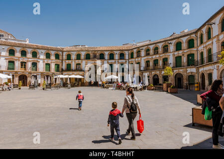 Archidona, Spain. Plaza Ochavada, Ochavada square, octagonal plant, in Andalusian Baroque style, Archidona, Andalusia, Spain. Stock Photo