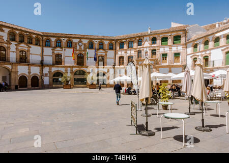 Archidona, Spain. Plaza Ochavada, Ochavada square, octagonal plant, in Andalusian Baroque style, Archidona, Andalusia, Spain. Stock Photo