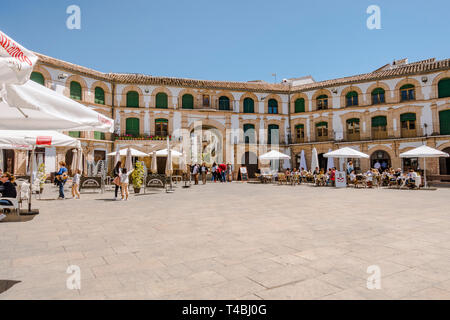 Archidona, Spain. Plaza Ochavada, Ochavada square, octagonal plant, in Andalusian Baroque style, Archidona, Andalusia, Spain. Stock Photo