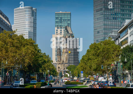 Kaiser-Wilhelm-Gedaechtniskirche, Tauentzien, Charlottenburg, Berlin, Deutschland Stock Photo