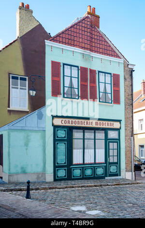 Gravelines, Nord Department, France, 26th March 2019, False Front, © Peter Spurrier, Stock Photo