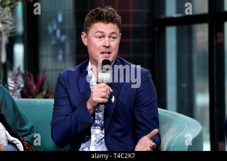 New York, NY, USA. 15th Apr, 2019. Jeff Wilson inside for AOL Build Series Celebrity Candids - MON, AOL Build Series, New York, NY April 15, 2019. Photo By: Steve Mack/Everett Collection Credit: Everett Collection Inc/Alamy Live News Stock Photo