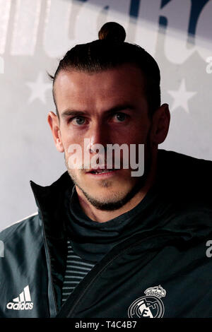 Real Madrid's Gareth Bale during La Liga match between CD Leganes and Real Madrid at Butarque Stadium in Leganes, Spain. Final score: CD Leganes 1 - Real Madrid 1. Stock Photo