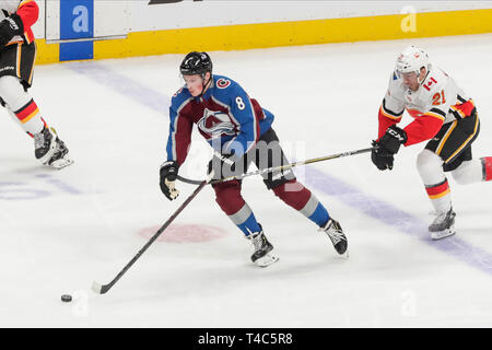 Colorado Avalanche defenseman Cale Makar (8) in the second period of an ...