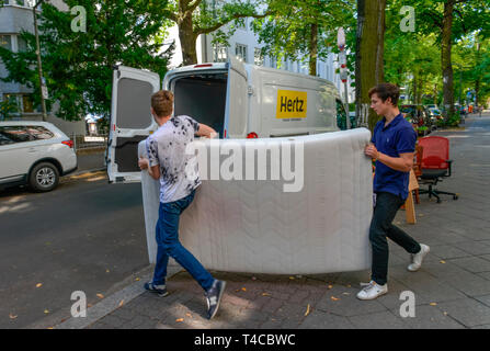 Umzug, Berlin, Deutschland Stock Photo