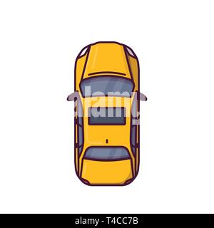 Top view of modern car Stock Vector