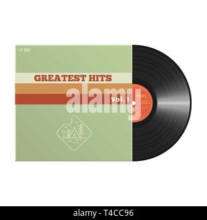 Retro vinyl record cover Stock Vector