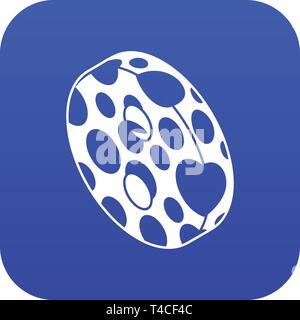 Clothes button icon blue vector Stock Vector
