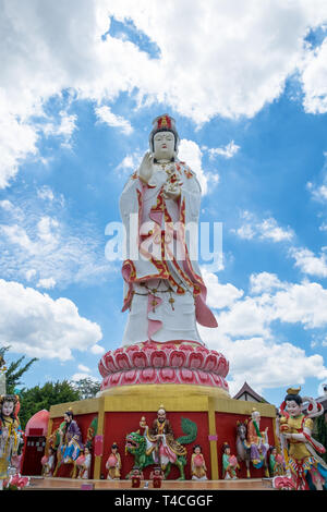 Guanyin god big statue in wat saman temple,thailand Stock Photo