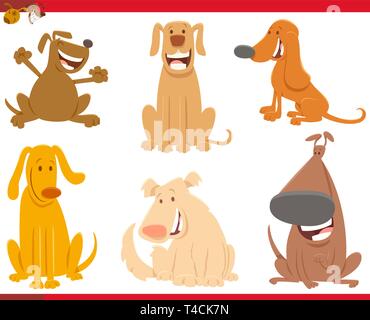 cartoon dogs comic animal characters set Stock Vector Image & Art - Alamy