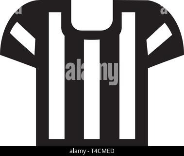 This vector image shows a referee icon in glyph style. It is isolated on a white background. Stock Vector