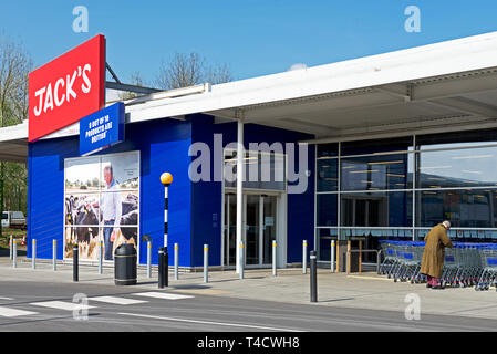 A branch of Jack's (part of Tesco) in Immingham, Lincolnshire, England UK Stock Photo