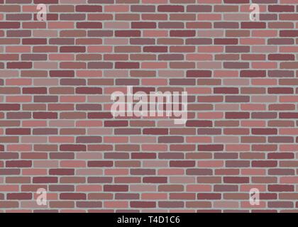 Red Brick wall texture pattern. Vector illustration background  for fashion, surface design for web, home decor, fashion, surface, graphic design Stock Vector