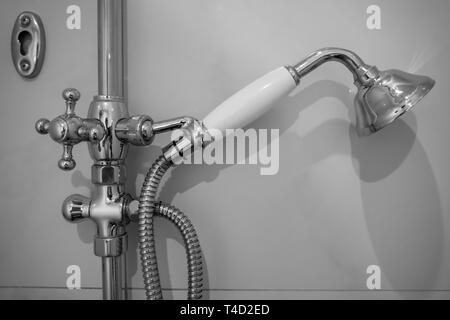 Shower Faucet in France. Stock Photo