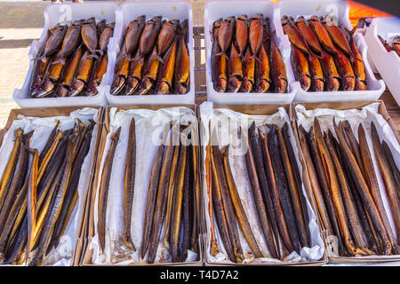 smoked mackerel fish in the Netherlands Stock Photo ...
