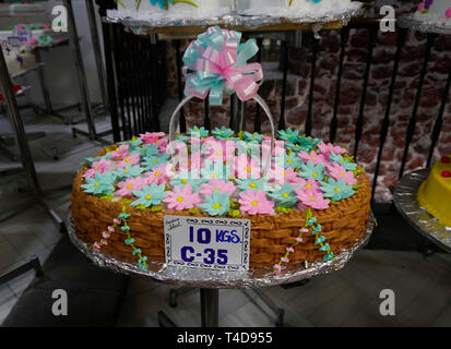 Party cakes at Pasteleria Ideal Bakery in Mexico City, Mexico Stock Photo