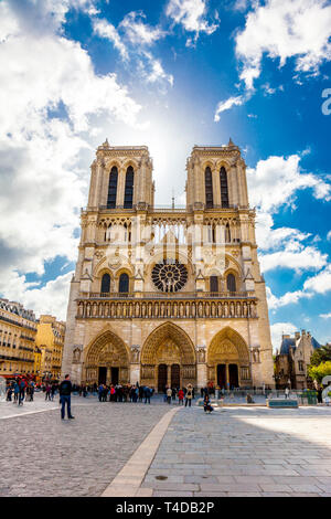 Notre Dame Cathedral, Paris, France Stock Photo
