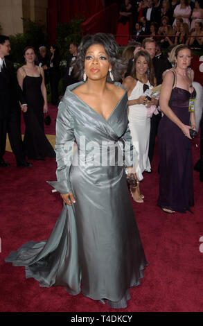 LOS ANGELES, CA. February 29, 2004: OPRAH WINFREY at the 76th Annual Academy Awards in Hollywood. Stock Photo