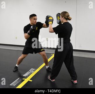 The 91st Military Police Battalion S Boxing Academy Concluded April 4 With An Exhibition Of Sorts As The Boxers Were Cheered By Dozens Of Their Peers During Their Final Evaluations The 10 Session Training