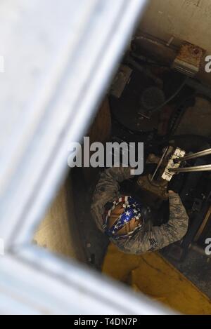 Senior Airman Steven Navarro, 741st Maintenance Squadron mechanical and ...