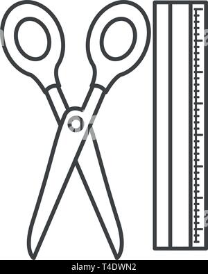 Steel ruler icon. Cartoon of steel ruler vector icon for web design ...