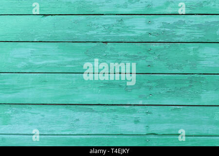 Green wooden wall as background Stock Photo