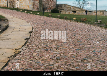 Ancient colorful paving stone Stock Photo