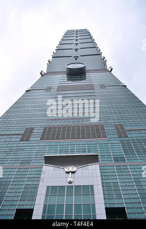 Taipel Taiwan March 31 ,2019: Taipei 101 tallest building in Taiwan Stock Photo