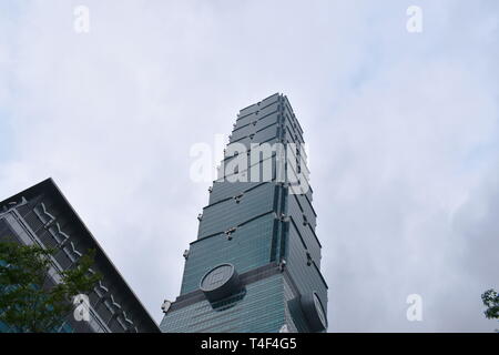 Taipel Taiwan March 31 ,2019: Taipei 101 tallest building in Taiwan Stock Photo
