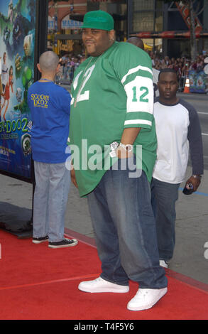 LOS ANGELES, CA. March 20, 2004: Singer RUBEN STUDDARD at the world premiere, in Hollywood, of Scooby-Doo 2: Monsters Unleashed. Stock Photo