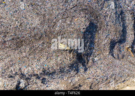 Bulldozer on top of dirt pile at construction site Stock Photo - Alamy