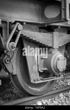 Rusty old train details Stock Photo