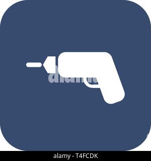 Screwdriver . Flat design on dark backgound. Stock Vector