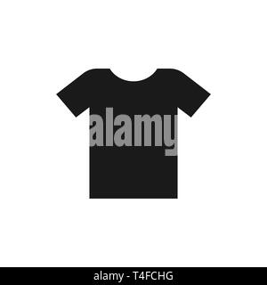 Vector illustration, flat design. Clothes t shirt icon Stock Vector