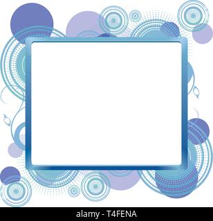 Frame for text on abstract background, vector illustration Stock Vector
